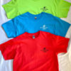 Men's T-shirts - Paprika Red, Blue and Lime Green
