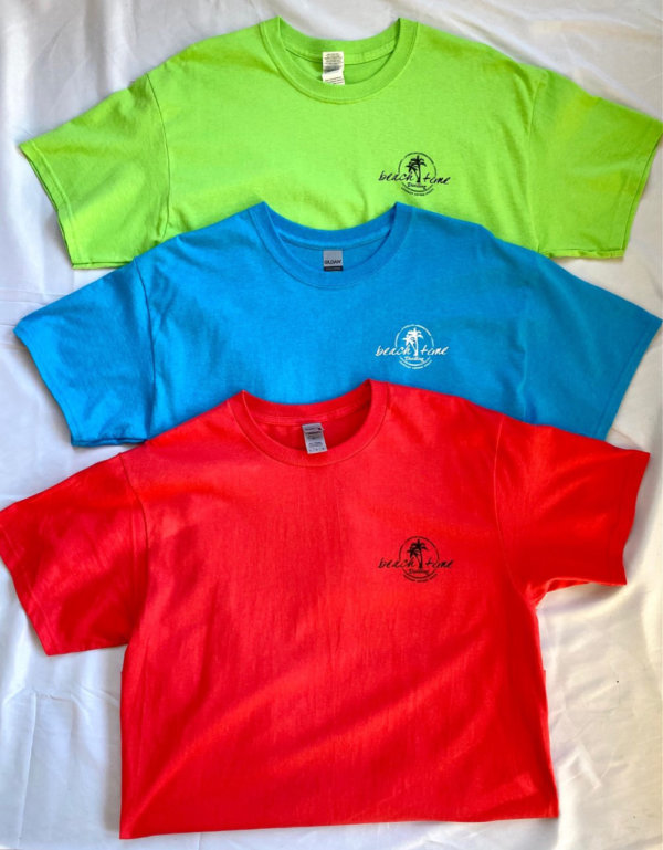 Men's T-shirts - Paprika Red, Blue and Lime Green